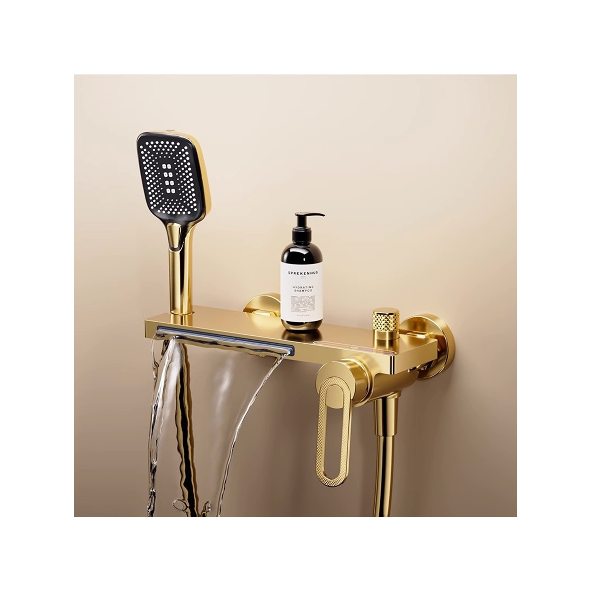 Mitigeur de bain mural doré, Lüda - category_name - RBM10019 - shop_name