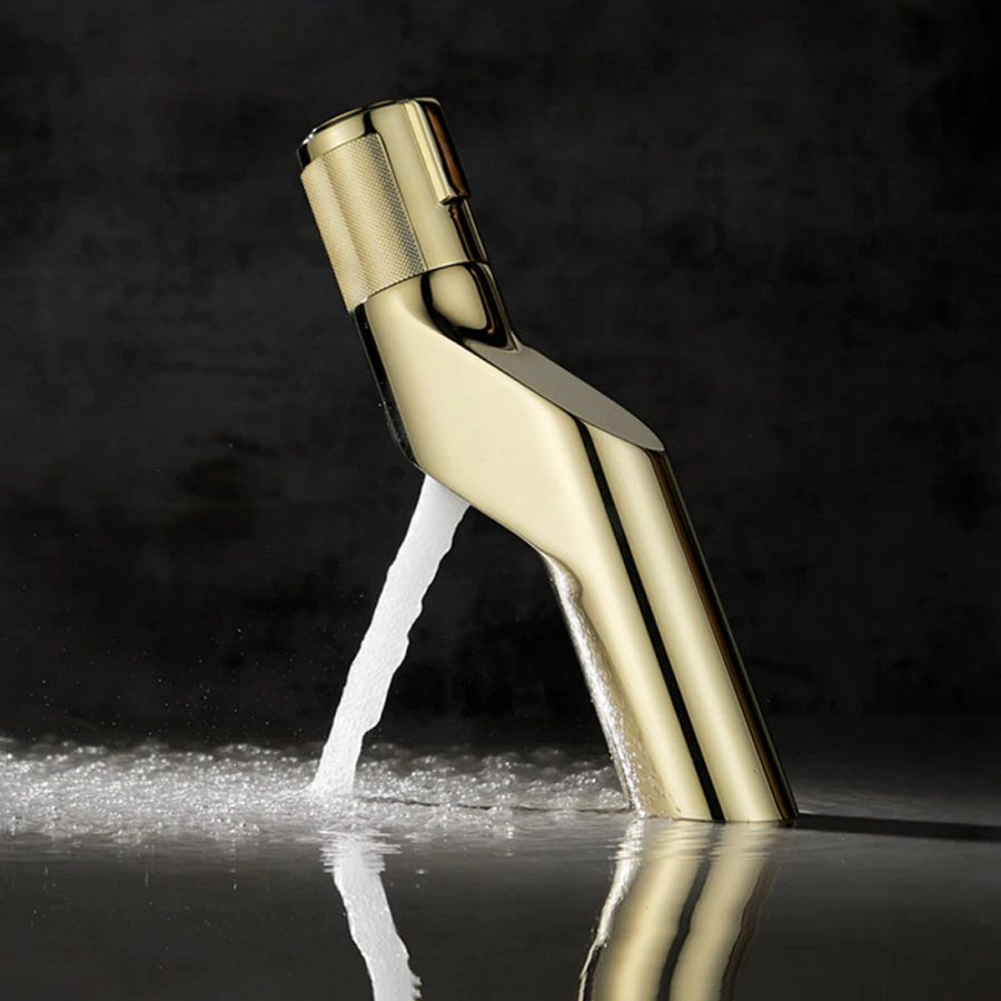 Mitigeur lavabo doré brossé, Verso - category_name - RML 10023 - shop_name