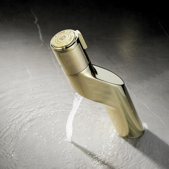 Mitigeur lavabo doré brossé, Verso - category_name - RML 10023 - shop_name