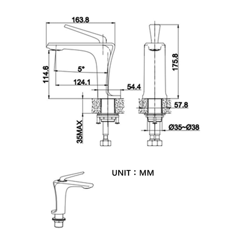 Robinet mitigeur lavabo or rose/noir, Venus - category_name - RML 2001 - shop_name