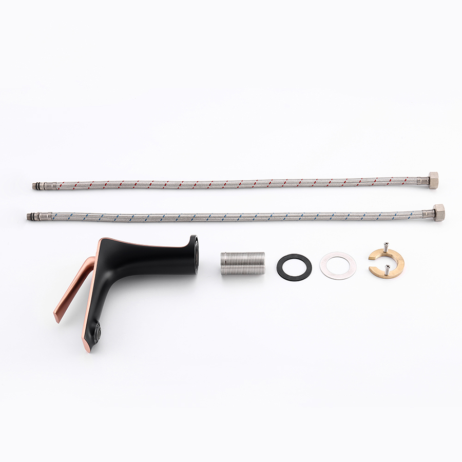 Robinet mitigeur lavabo or rose/noir, Venus - category_name - RML 2001 - shop_name