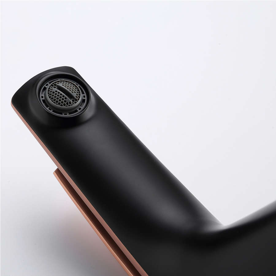 Robinet mitigeur lavabo or rose/noir, Zao - category_name - RML 10085 - shop_name