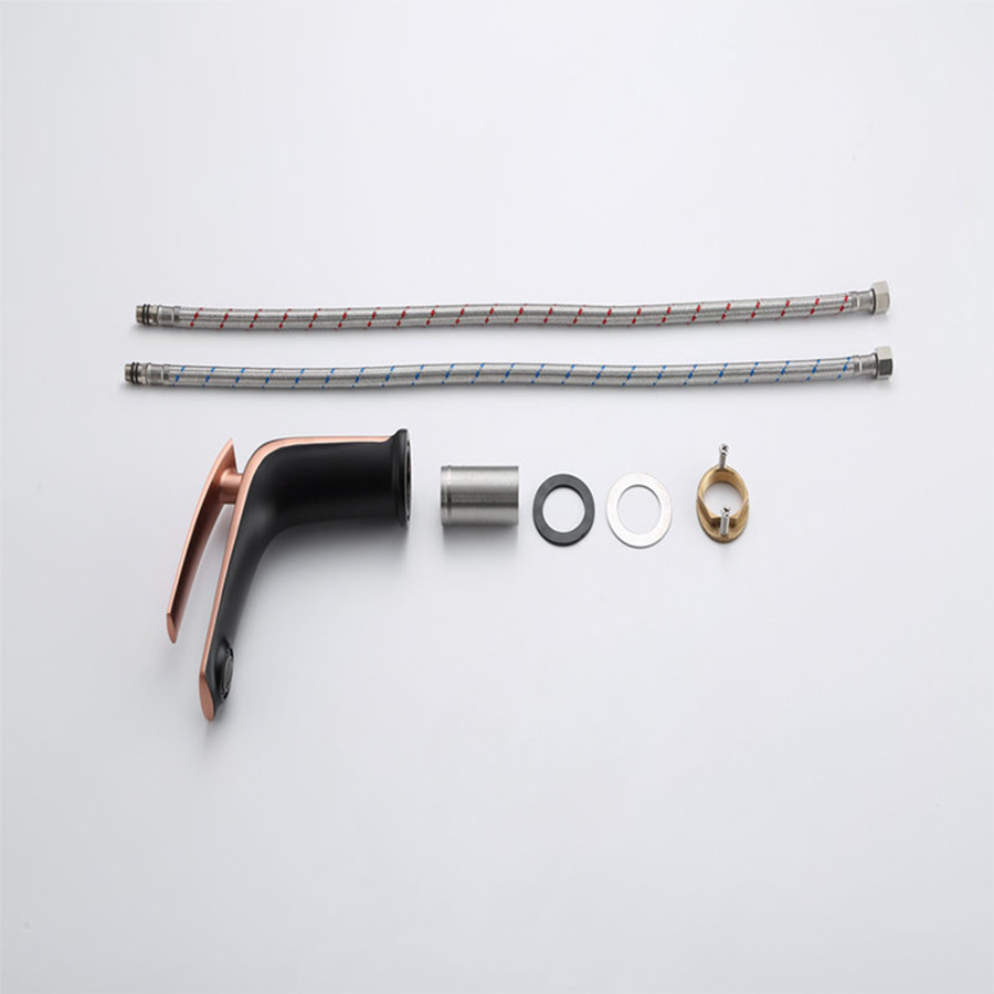 Robinet mitigeur lavabo or rose/noir, Zao - category_name - RML 10085 - shop_name