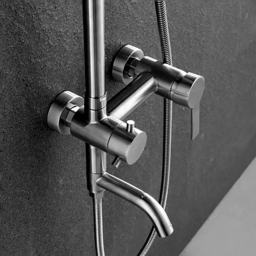 Colonne bain douche murale nickel brossé, Venise - category_name - CCD540012 - shop_name