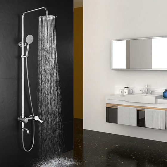 Colonne bain douche murale nickel brossé, Venise - category_name - CCD540012 - shop_name