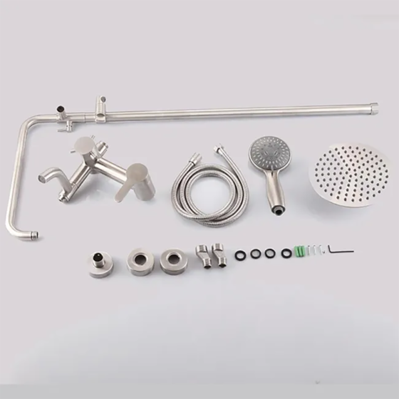 Colonne bain douche murale nickel brossé, Venise - category_name - CCD540012 - shop_name