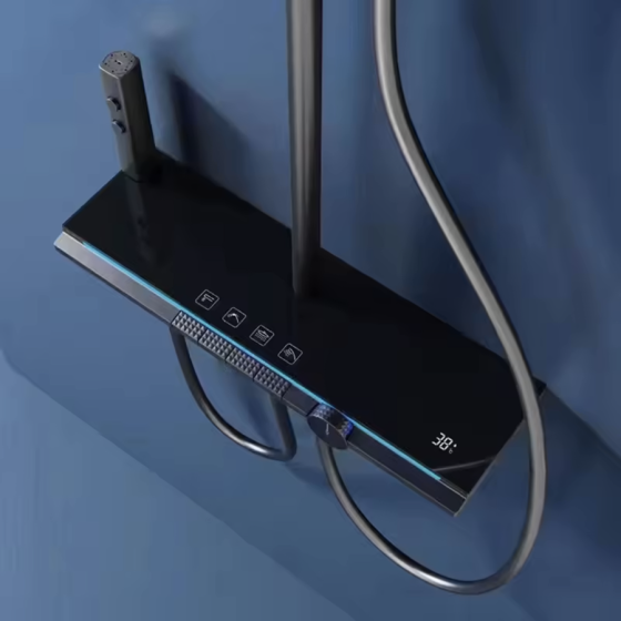 Colonne de douche mitigeur led gun métal, Chicago - category_name - CBD9002501 - shop_name