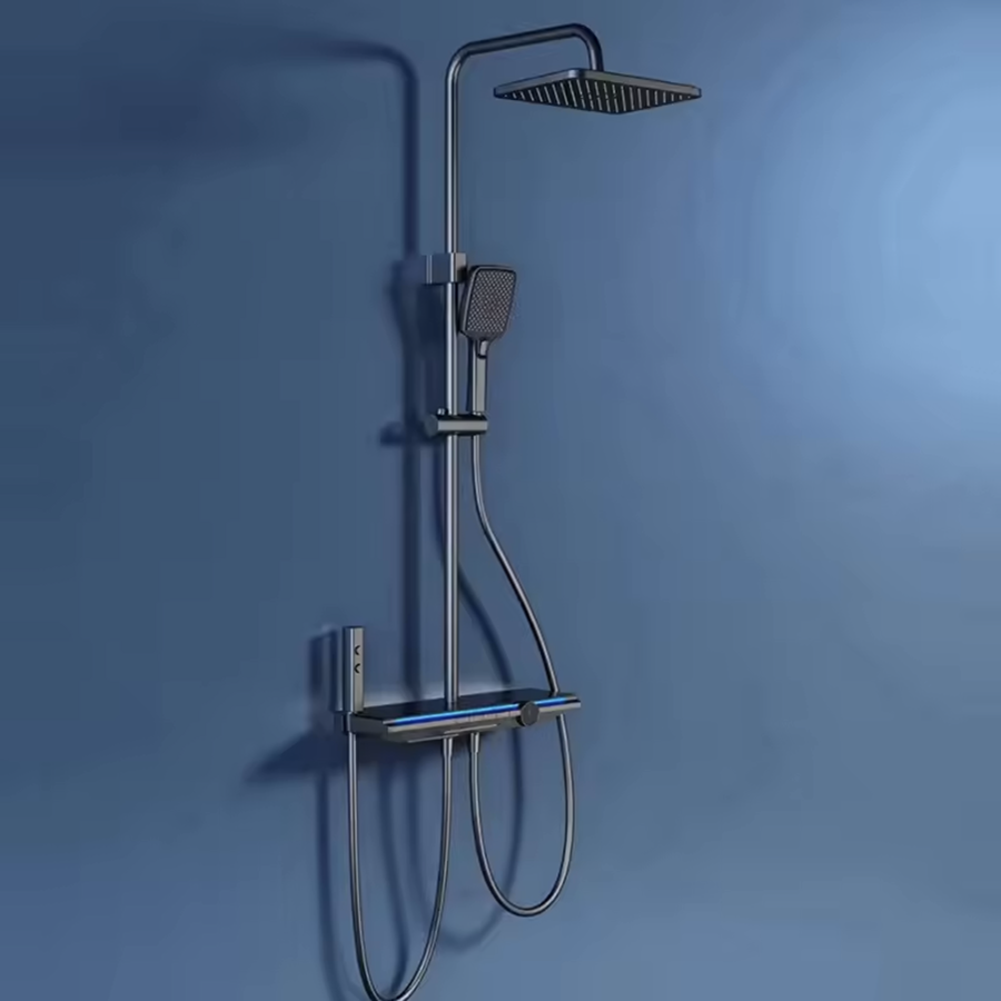 Colonne de douche mitigeur led gun métal, Chicago - category_name - CBD9002501 - shop_name