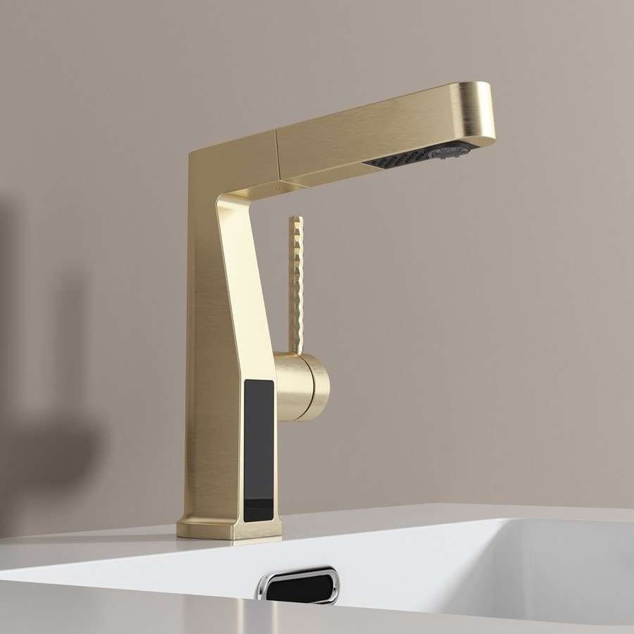 Robinet mitigeur vasque lavabo led doré brossé, Star - category_name - RMV2004 - shop_name