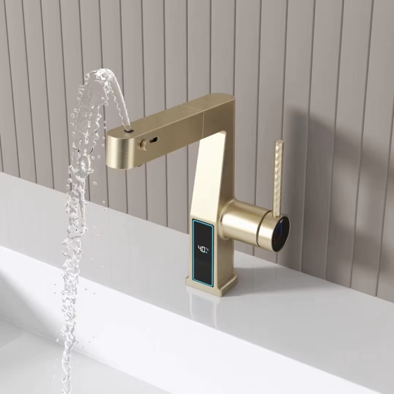 Robinet mitigeur vasque lavabo led doré brossé, Star - category_name - RMV2004 - shop_name