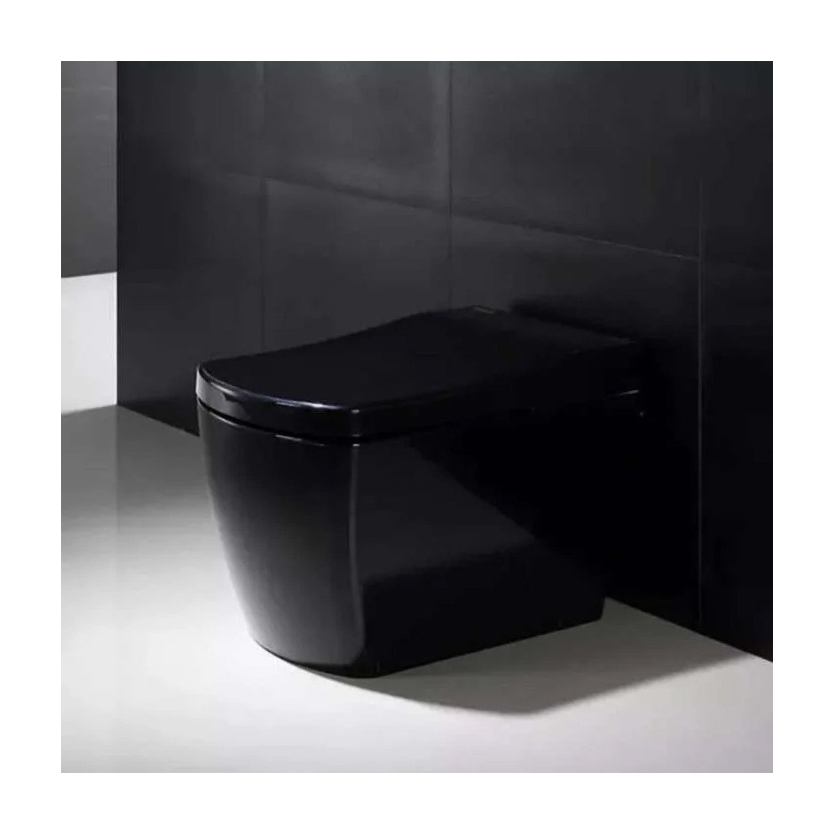 Toilette japonaise noire connectée lavante siège chauffant