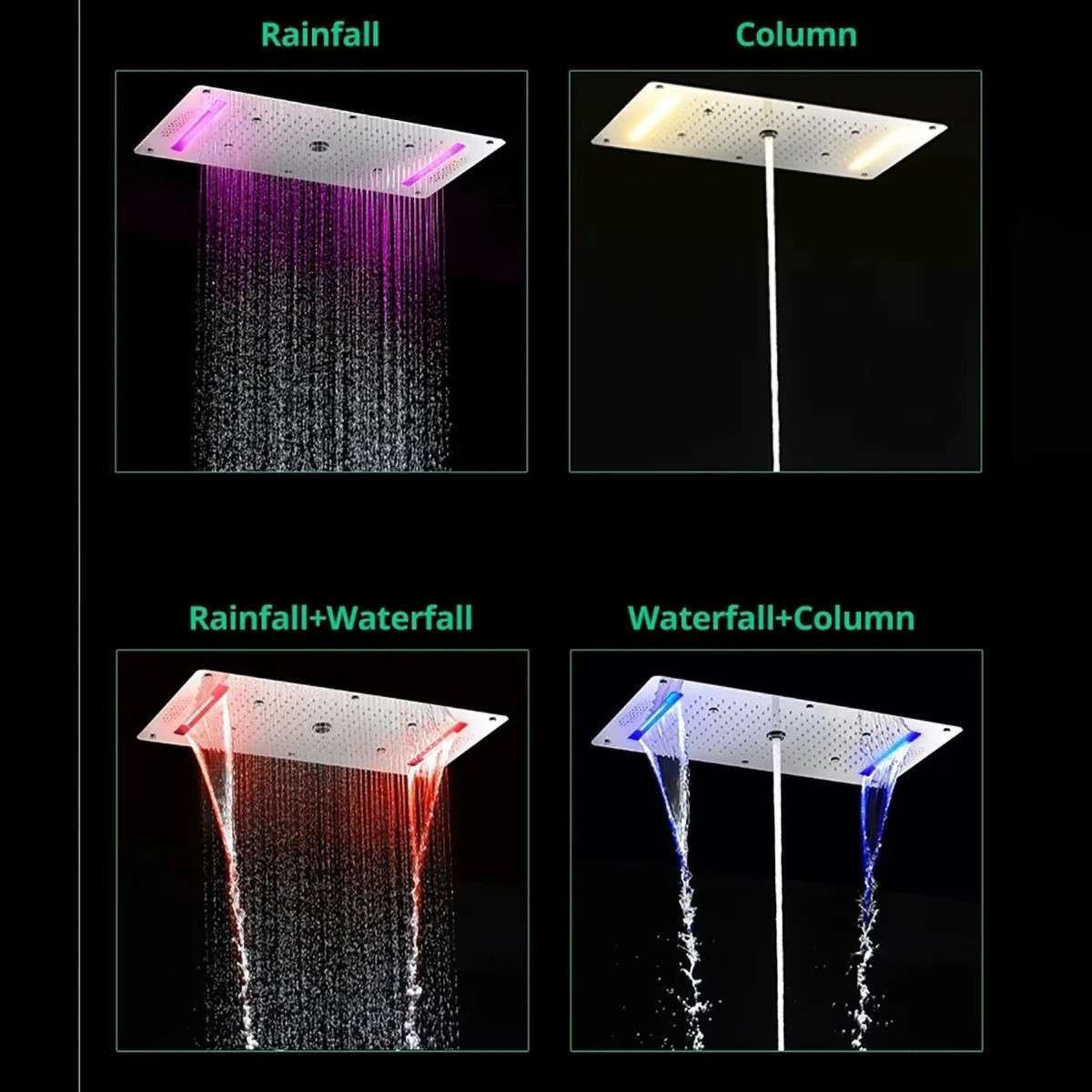 Ciel de pluie connecté Bayer – LED & Bluetooth chrome