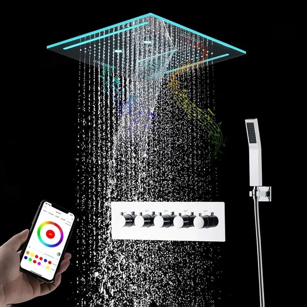 Ciel de pluie LED Bluetooth Kingston – Chrome 400×400
