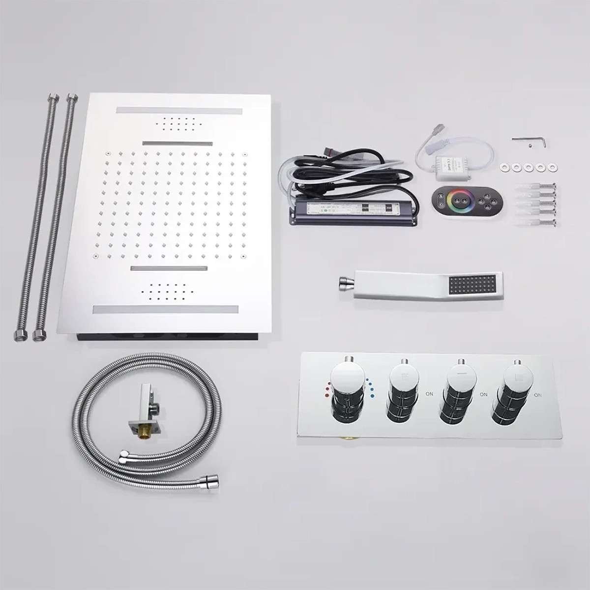 Ciel de pluie LED Bluetooth Bangui – Chrome connecté