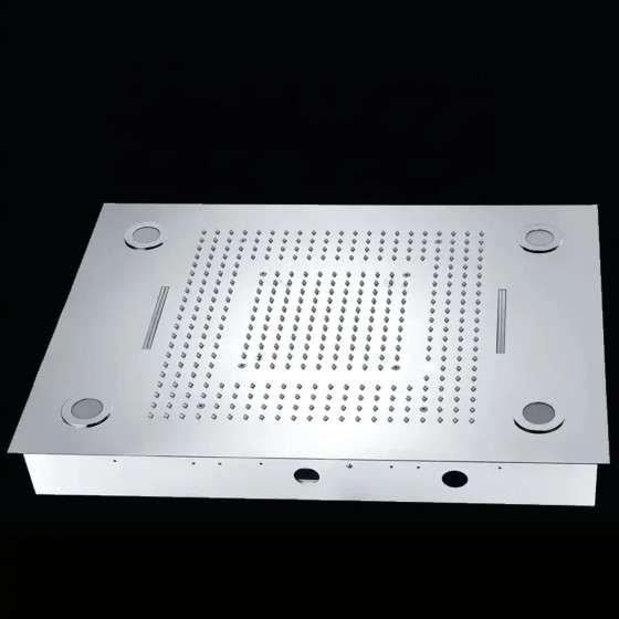 Ciel de pluie hydromassant Londres – LED chrome 800×600