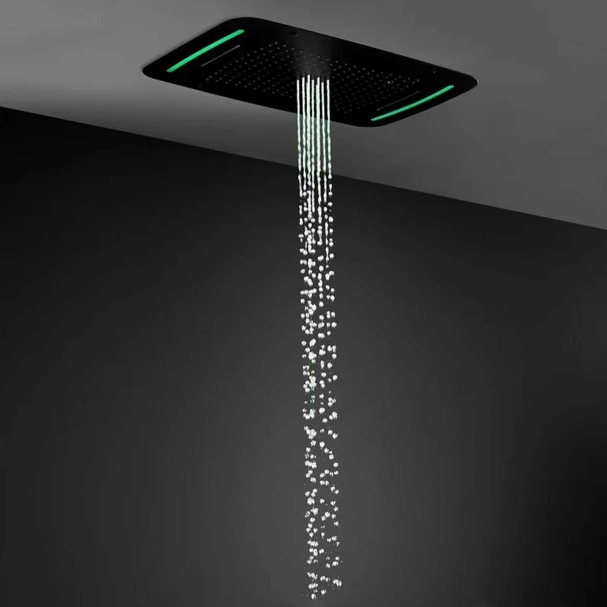 Ciel de pluie hydromassant Bruxelles – LED noir luxe