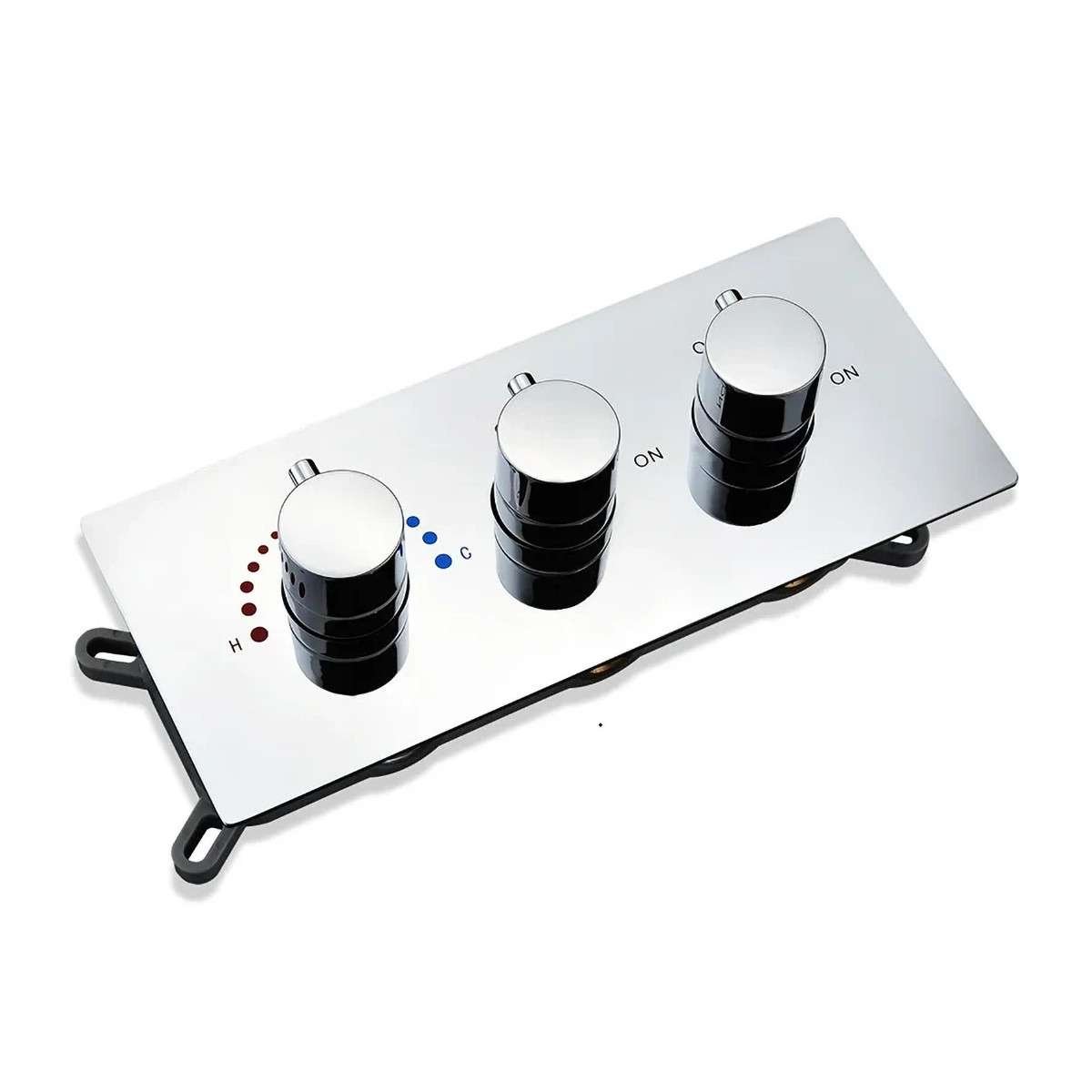 Ciel de pluie LED thermostatique Syracuse – Chrome luxe