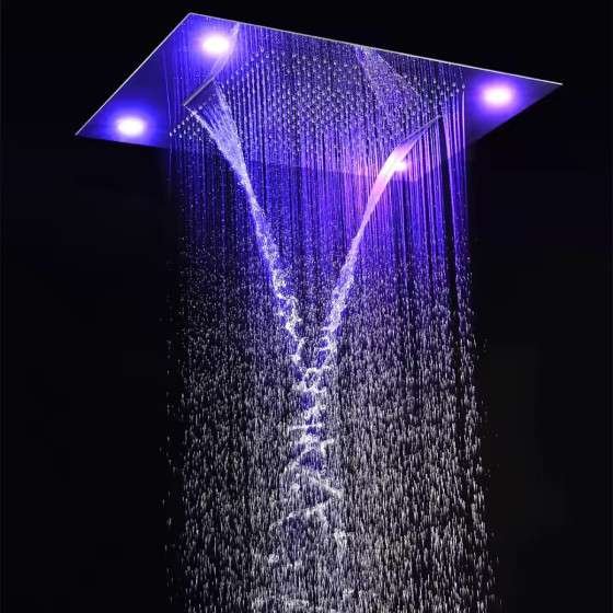 Ciel de pluie LED thermostatique Tiro – 800×600 mm