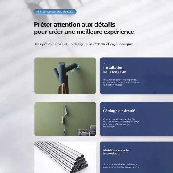 Sèche-serviettes électrique Matis gris 280W | Design