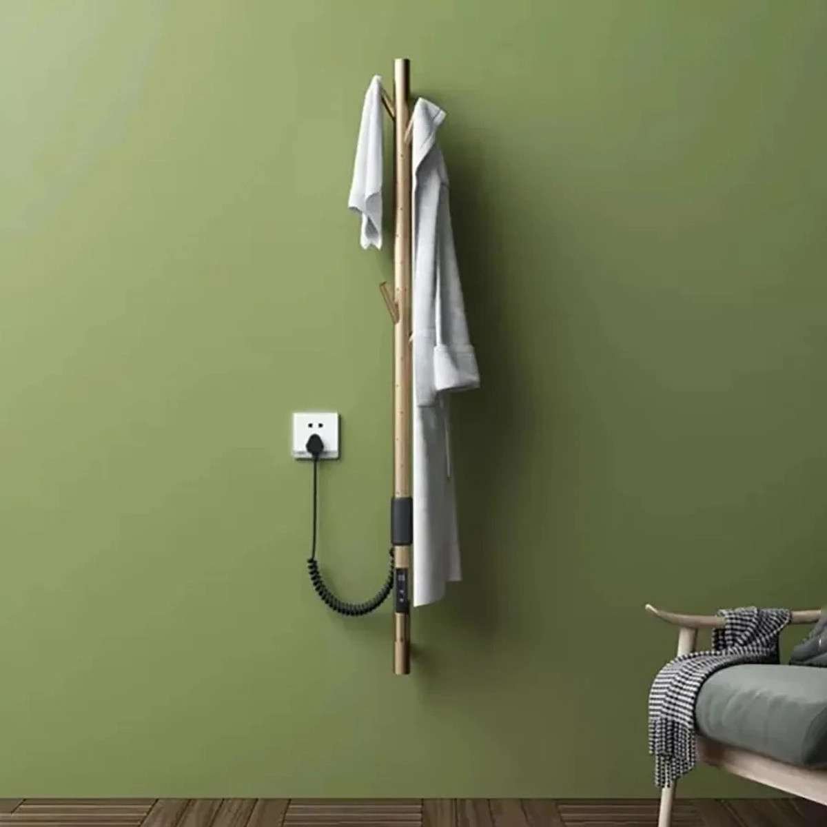 Sèche-serviettes électrique Dojo doré 280W | Design