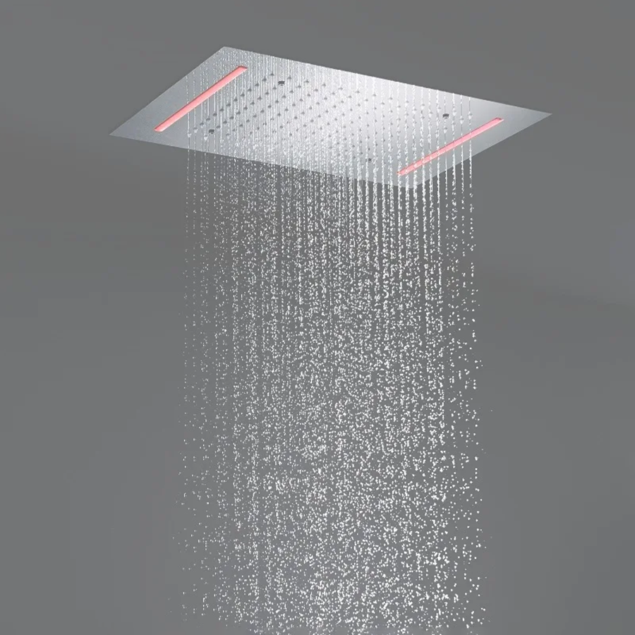 Composition de douche ciel de pluie thermostatique led chrome, Syracuse - category_name - CDP900HM821 - shop_name