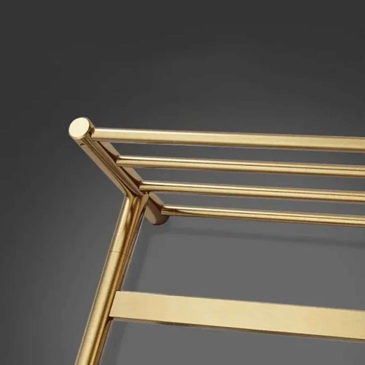 Sèche-serviettes électrique Angus doré 250W | Design