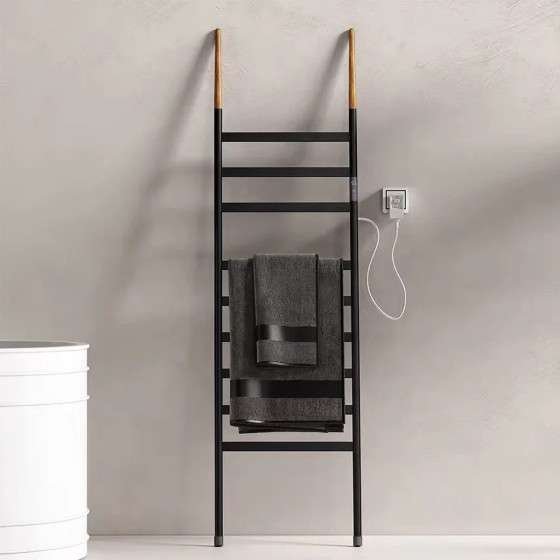 Sèche serviette échelle électrique noire, Litop