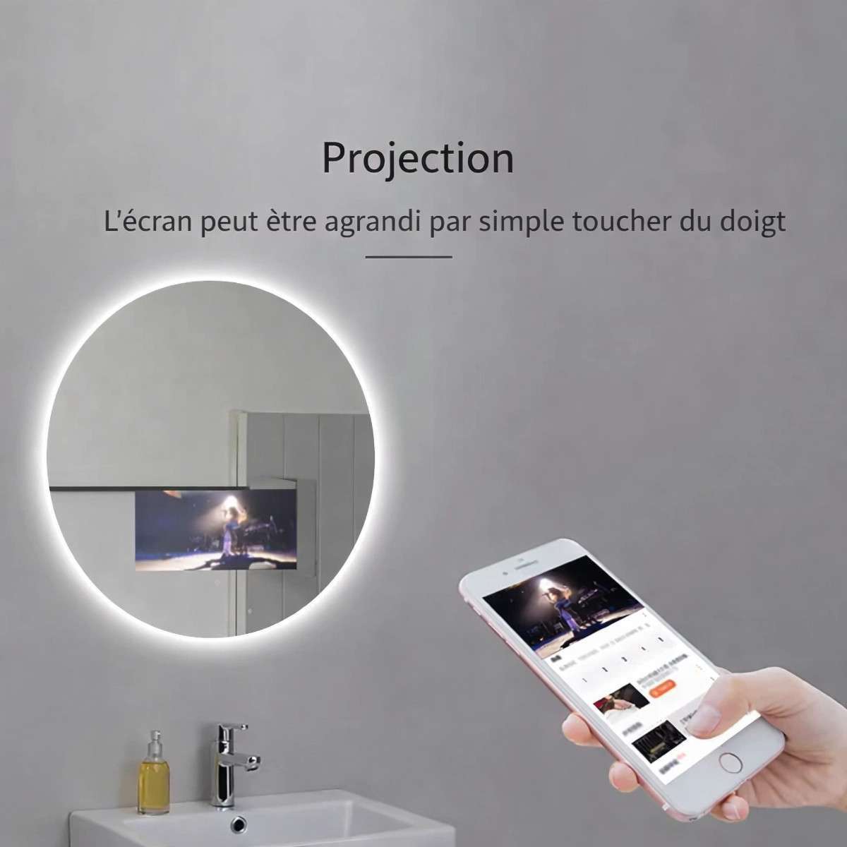 Miroir intelligent Angel Android | Domotique & Multimédia