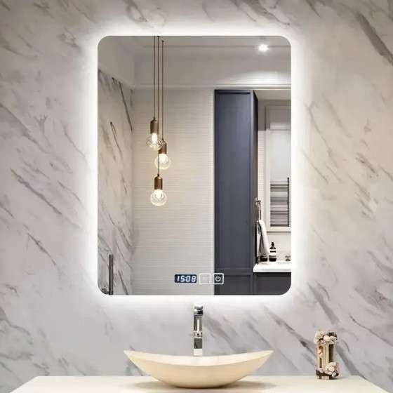 Miroir LED Galis 60x80 cm | Tactile, Antibuée & Dimmable