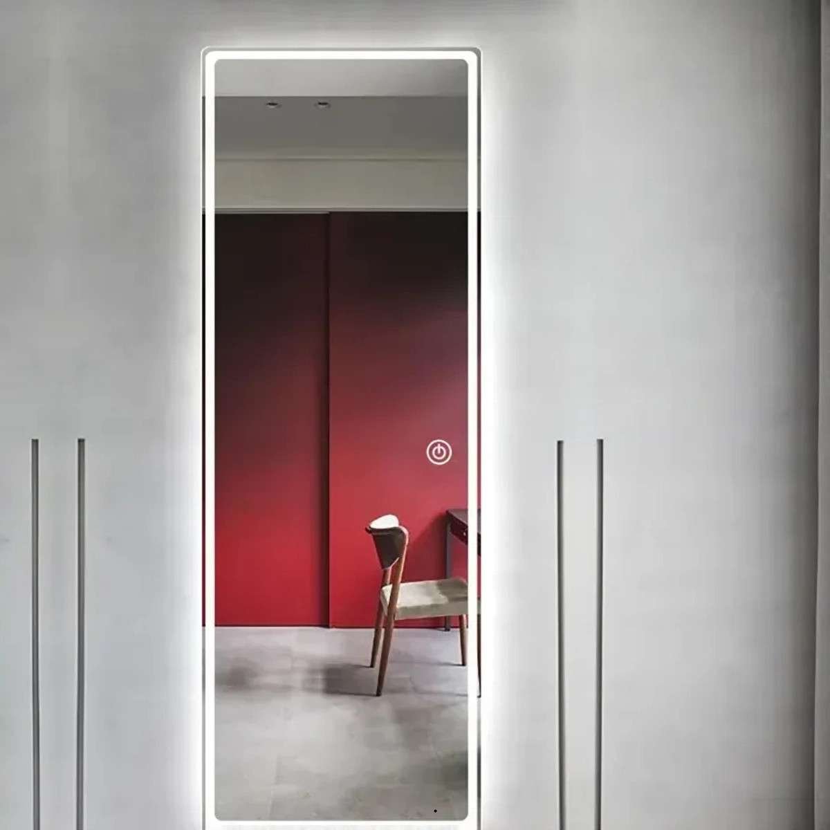 Miroir LED dressing Graphe 160x50 | Tactile & Antibuée