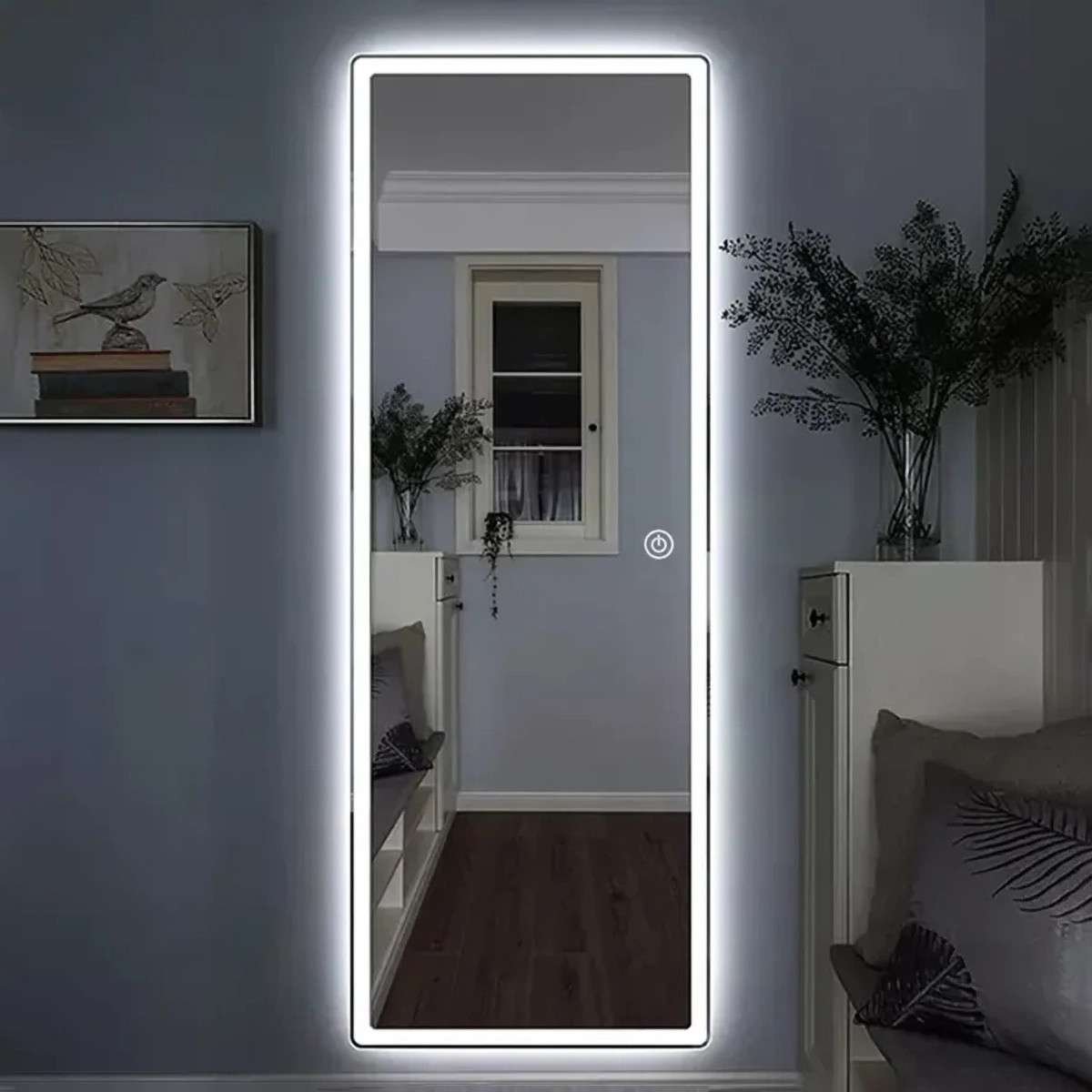 Miroir LED dressing Graphe 160x50 | Tactile & Antibuée