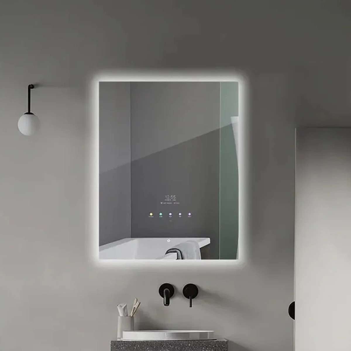 Miroir connecté Danub Android 11 | WiFi, LED & Santé