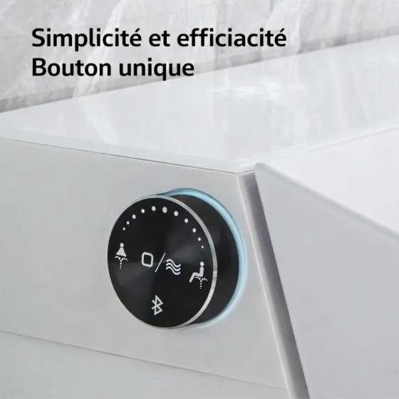 Toilette japonaise suspendue connectée Cobis P-trap LED