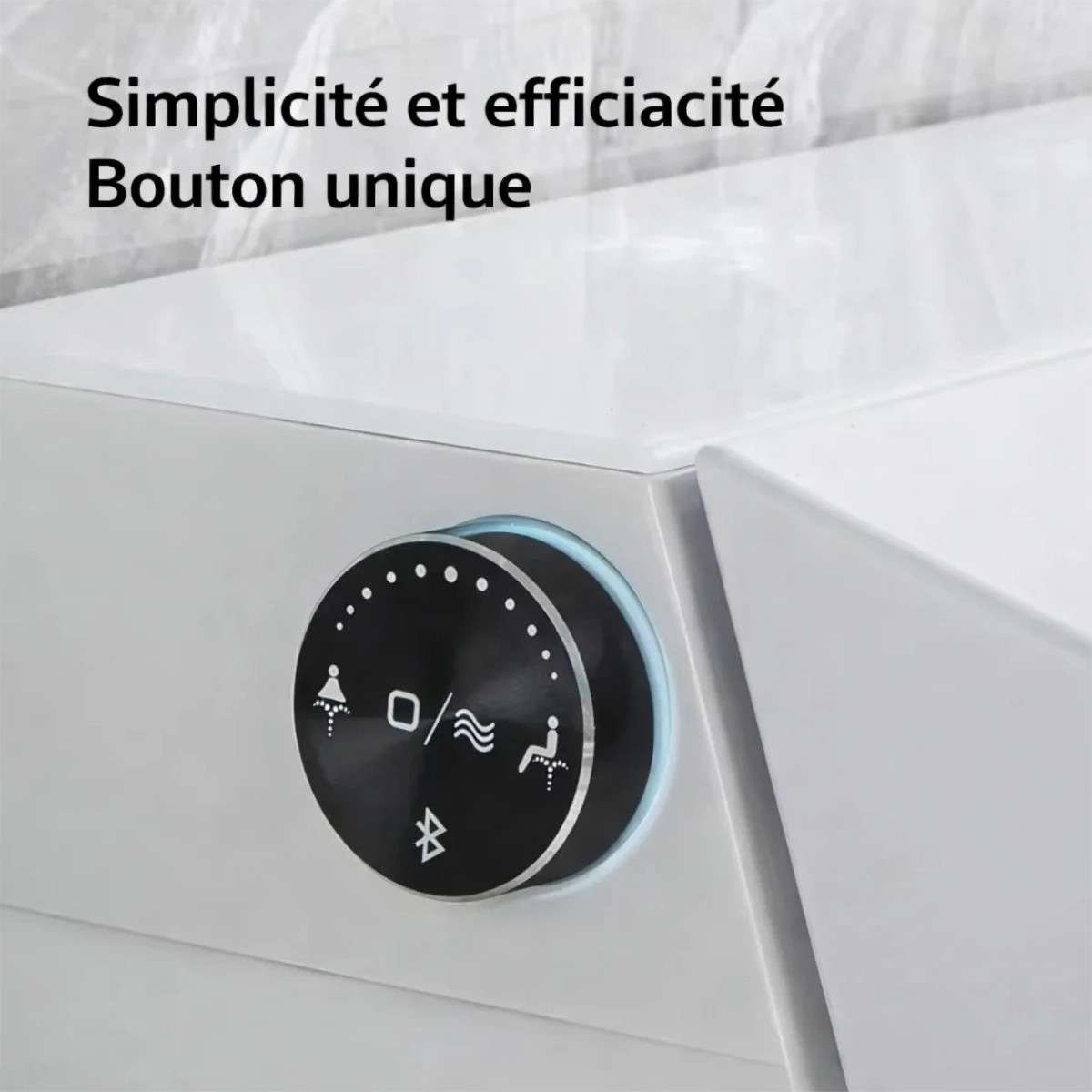 Toilette japonaise suspendue connectée Cobis P-trap LED