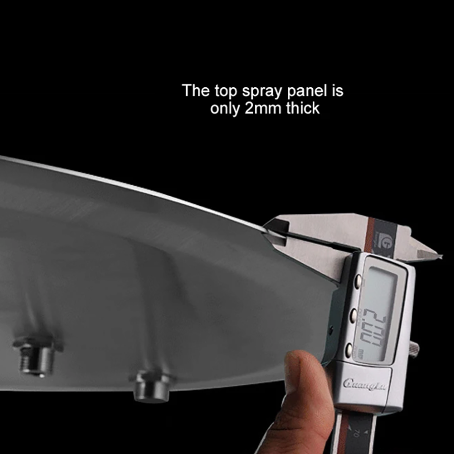 Ciel de pluie thermostatique led chrome Ø50cm, Belfast - category_name - CDP741400HM52 - shop_name