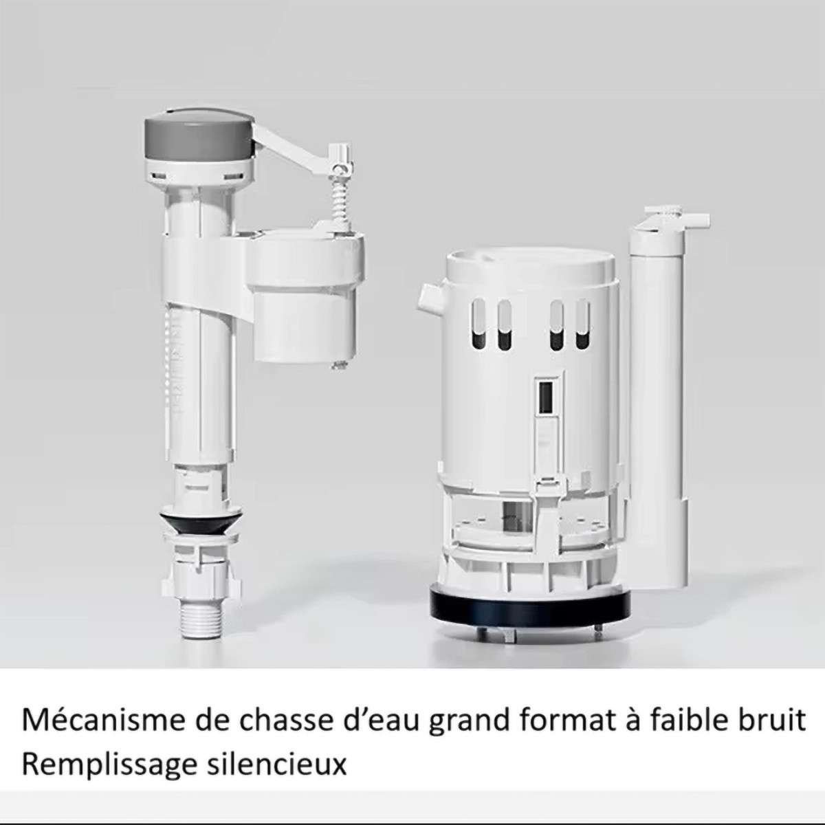 WC monobloc sans bride bleu | Soft-close | 3/6 L