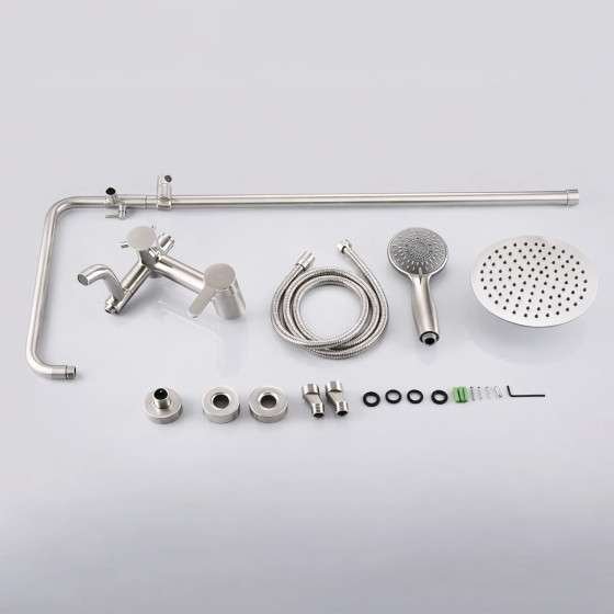 Colonne bain-douche Venise – Élégance moderne en nickel brossé