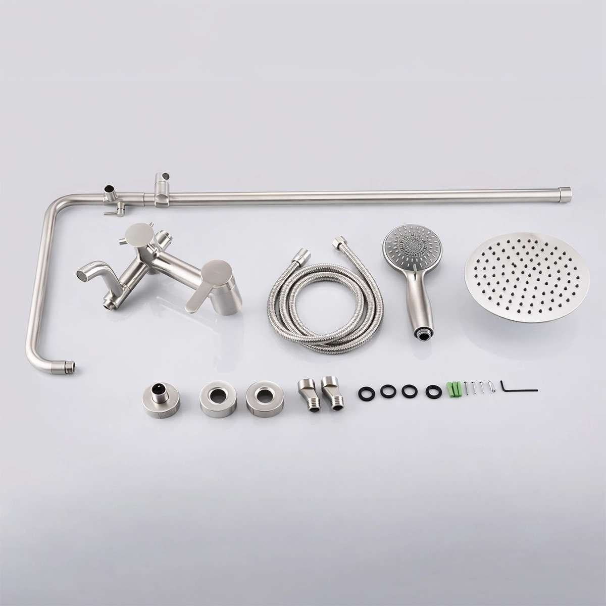 Colonne bain-douche Venise – Élégance moderne en nickel brossé