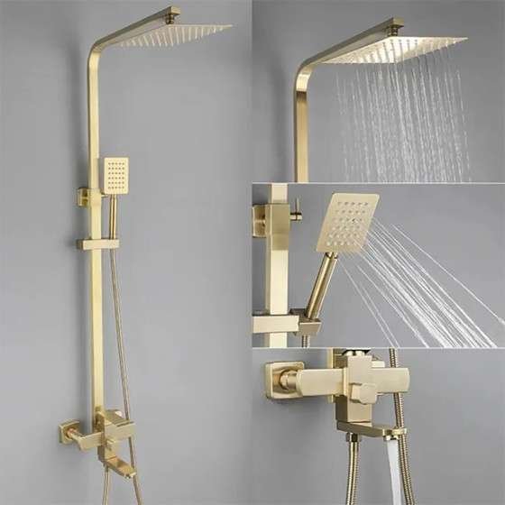 Colonne de Douche Dorée Dénia : Élégance, Confort et Qualité Premium