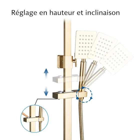 Colonne de Douche Dorée Dénia : Élégance, Confort et Qualité Premium