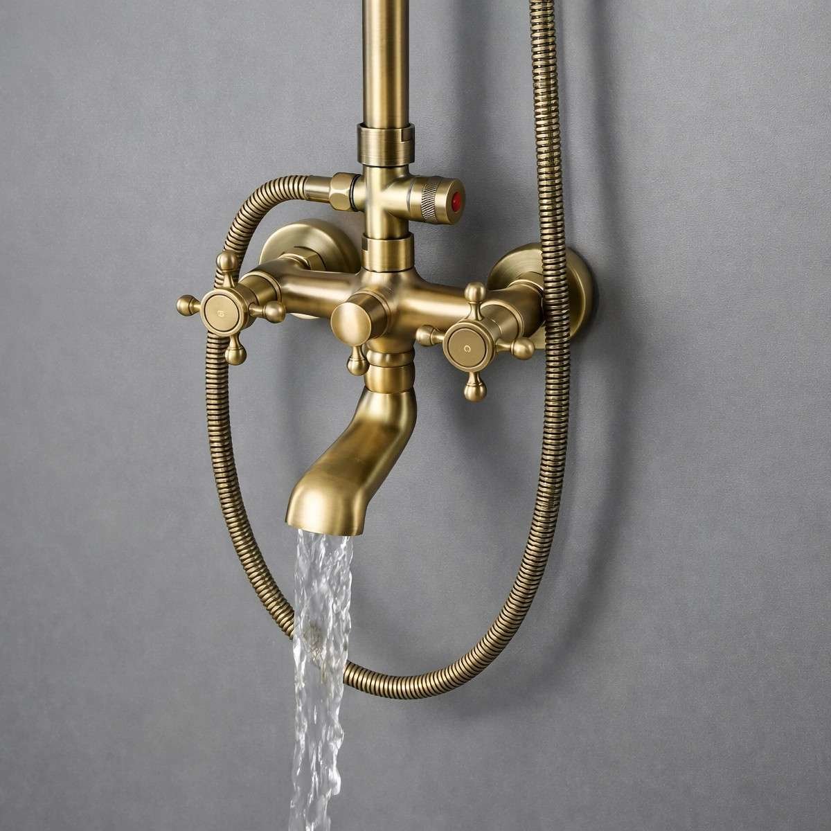 Colonne bain-douche bronze Plétor – Mélangeur réglable &  antique