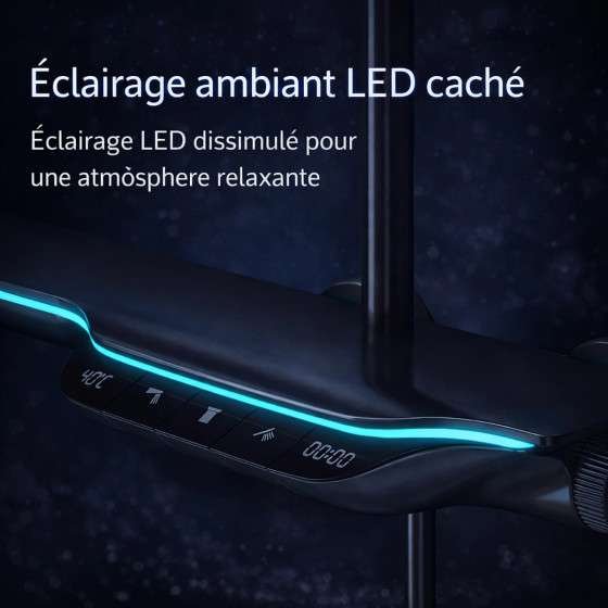 Colonne de douche LED thermostatique Victoria – Cascade