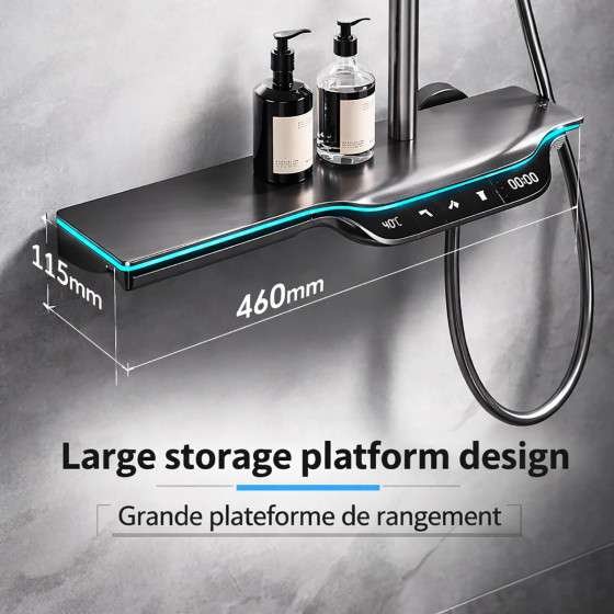 Colonne de douche LED thermostatique Victoria – Cascade