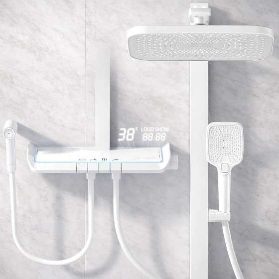 Colonne de douche LED Marquise – Technologie autonome & bien-être