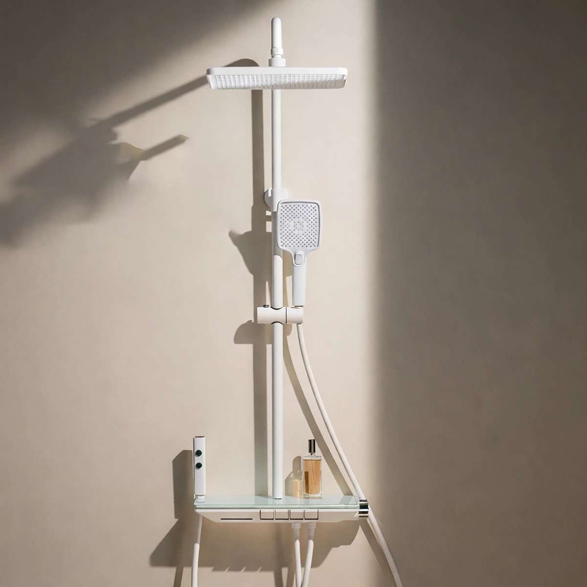 Colonne de douche LED thermostatique Vérone – 4 fonctions,