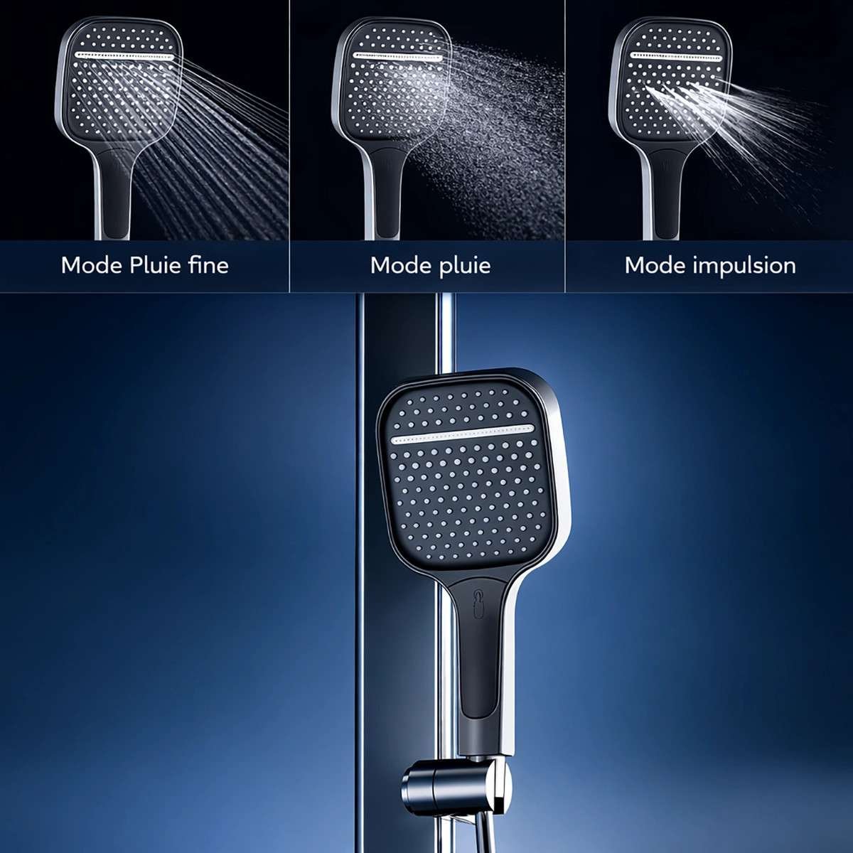 Colonne de douche digitale Rolexia – Luxe, massage & technologie