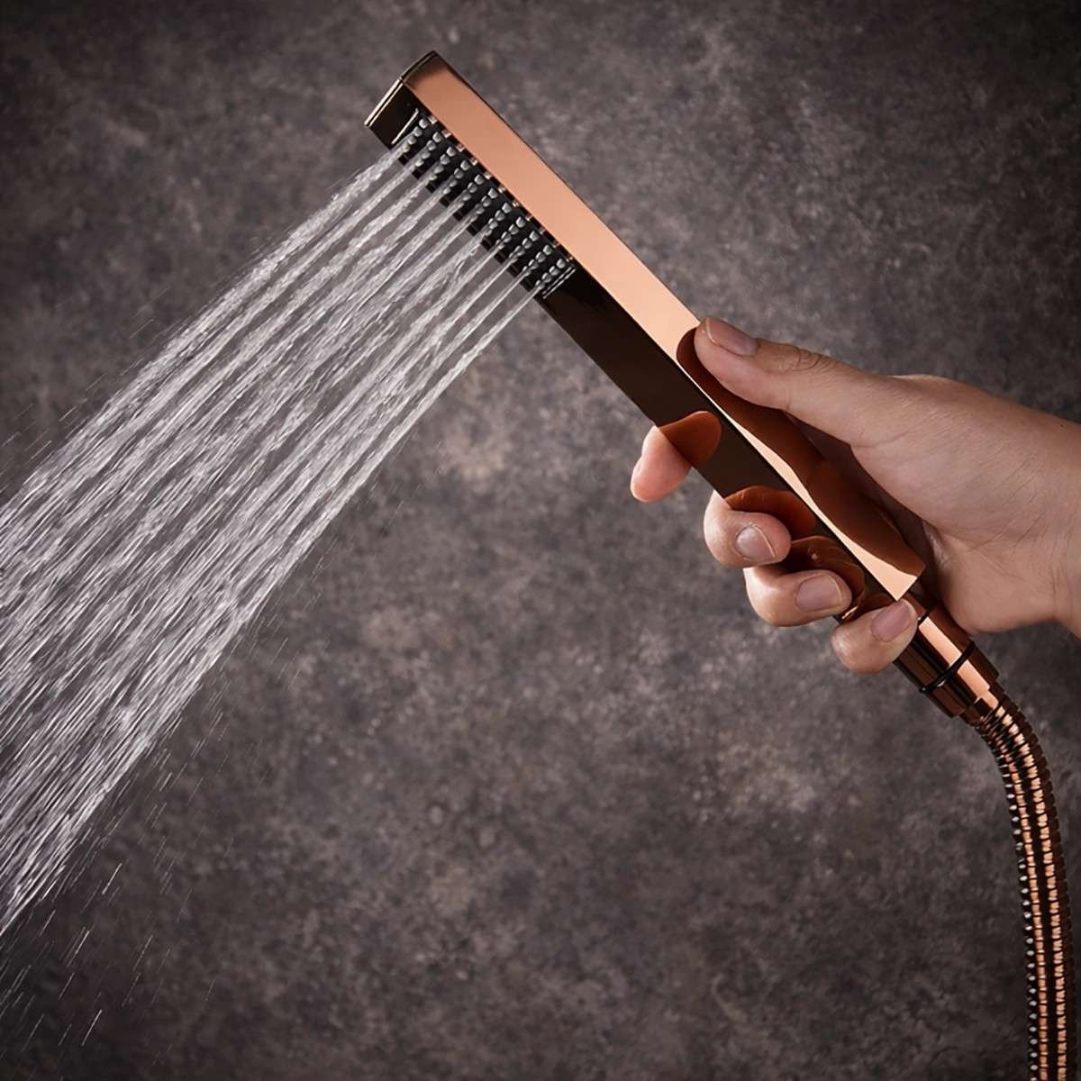 Douche encastrée thermostatique Cherbourg – LED, Bluetooth & jets