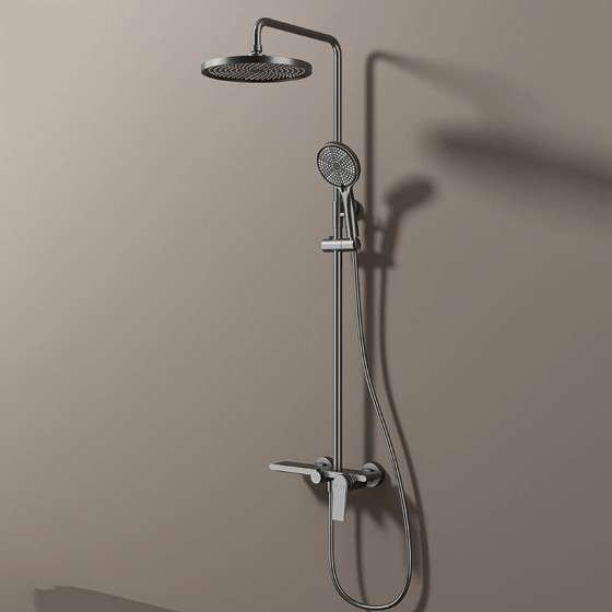 Colonne de douche Noche grise – Mitigeur 3 fonctions, design moderne