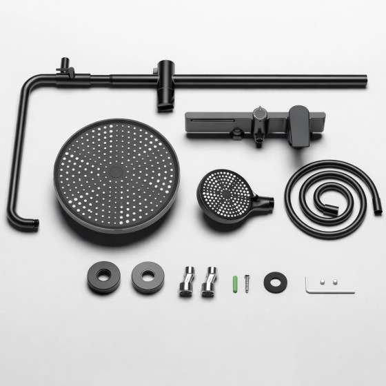 Colonne de douche Noche grise – Mitigeur 3 fonctions, design moderne