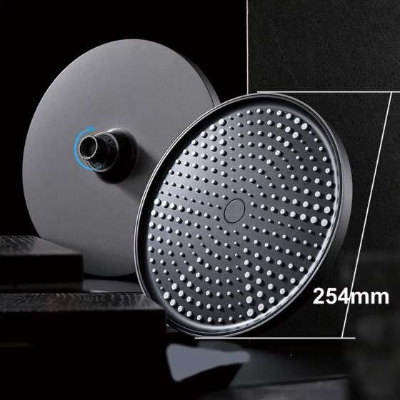 Colonne de douche Noche grise – Mitigeur 3 fonctions, design moderne